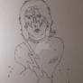 Ace Frehley: Cosmic Heart Black Posca Outlines Update!