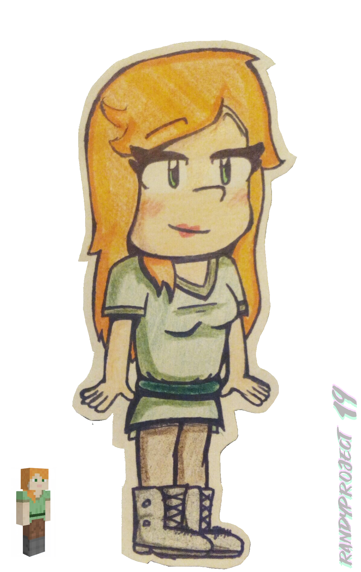 Minecraft Disorted Alex Alex - Minecraft by randyproject on DeviantArt