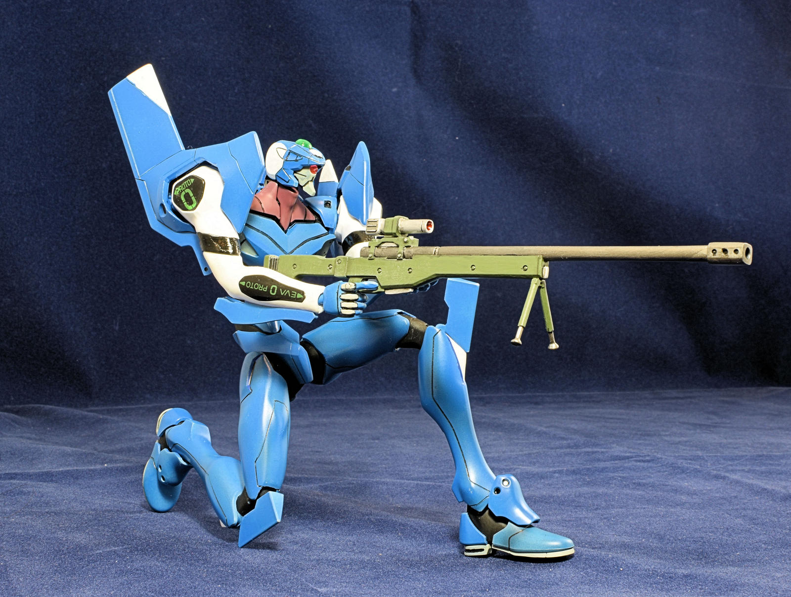 Eva-00 Prototype Action Figure – Neon Genesis Evangelion Launch Tube Package With Weapons