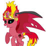 Demon Sunset Shimmer pony version.