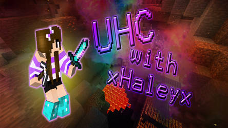 Minecraft Youtube Thumbnail: UHC with xHaleyx