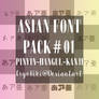 ASIAN FONT PACK #01