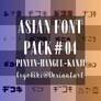 ASIAN FONT PACK #04 by ERGOHIKI