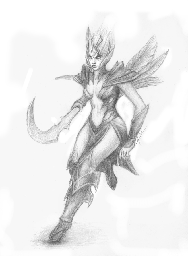 vengeful spirit (dota and 1 more) drawn by jokanhiyou