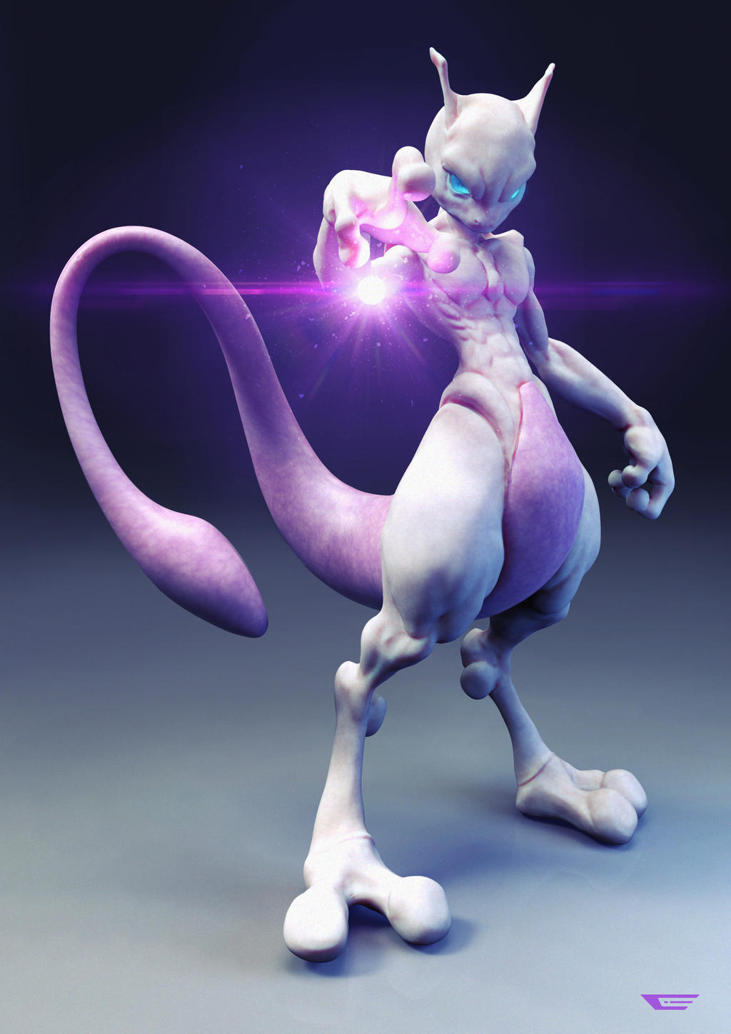 Mewtwo by Entaq on DeviantArt