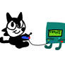 Felix and BMO Play Tetris