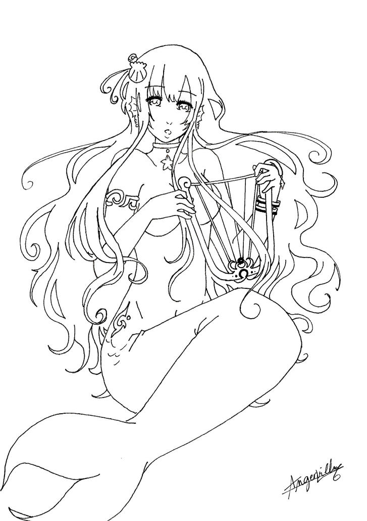 Sirene Lineart By Art Of Kawaii On Deviantart Sirene Lineart By Art Of Kawaii On Deviantart