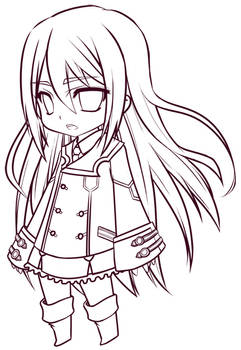 Chibi Felli Lineart