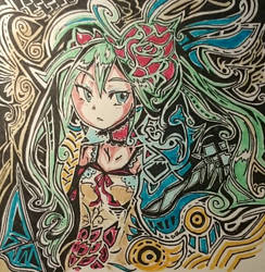 Ink Pattern Miku