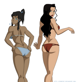 Swimsuit Jam: Korra and Asami