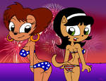 4th of July Jam: Kitty and Peg by DaCommissioner