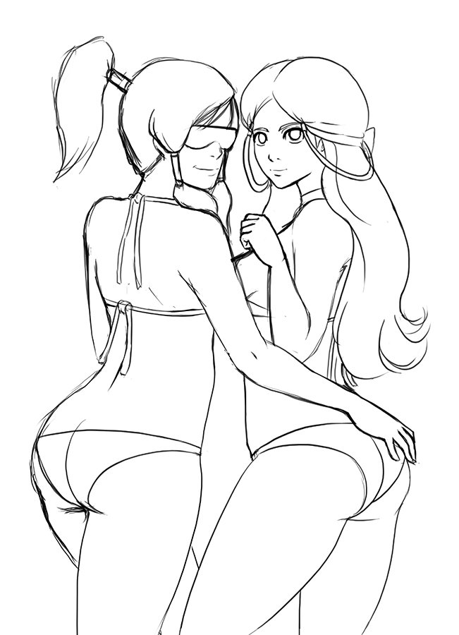 Korra And Katara Spring Break Comm_sk