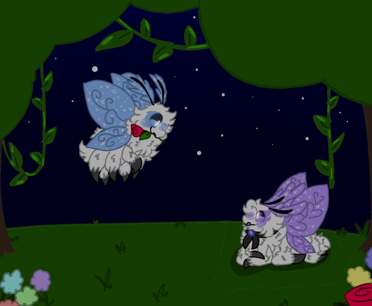 Moth Love Rokz Moth love by Sushifurfou on DeviantArt