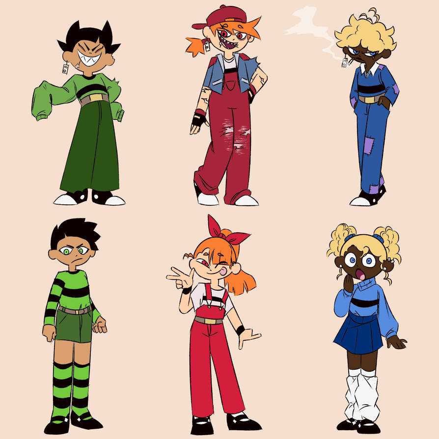 Powerpuff Girls And Rowdyruff Boys by JammyLoveBirds on DeviantArt