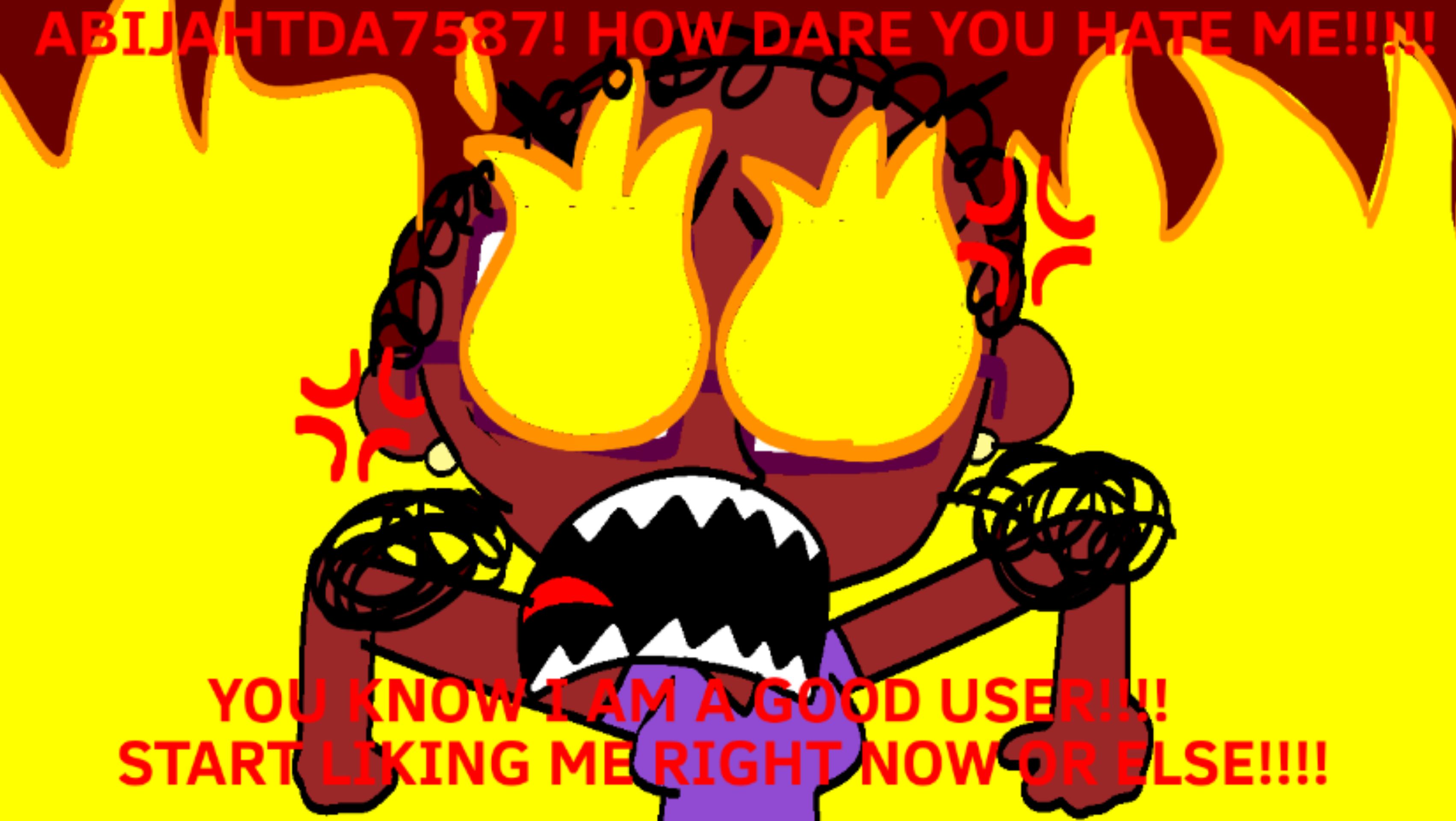 SUPER GOD ULTRA ANGRY MESSAGE OF ABIJAHTDA7587 by LucreciaG on DeviantArt