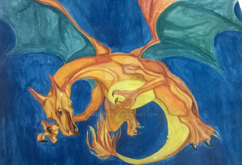 Charizard Base Deviantart Charizard by kaijupixie on DeviantArt