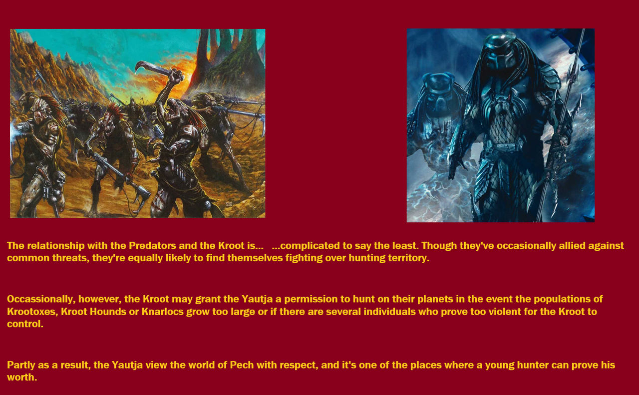 Kroot Writing Agartha-Verse Facts: Of Yautja and Kroot by Orcsattack on DeviantArt