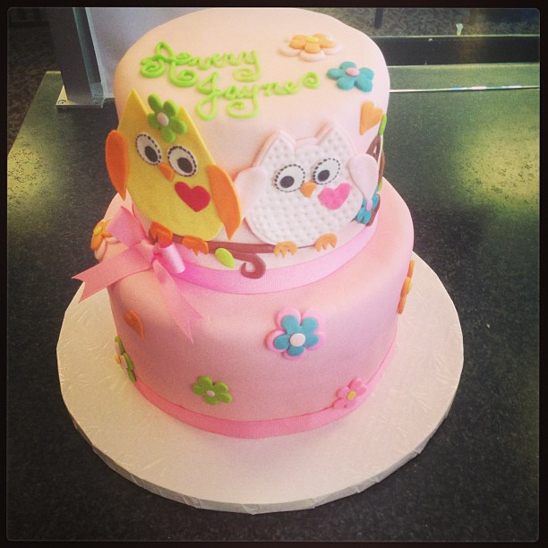 Owl Baby Shower Cake By Thesugarbaby On Deviantart