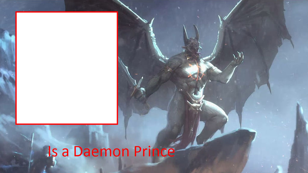 Character is a Daemon Prince by Usermicko2002 on DeviantArt