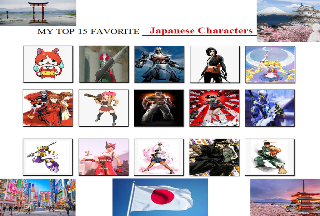 Japanese Character Engine My Top 15 Favorite Japanese Characters by Usermicko2002 on DeviantArt