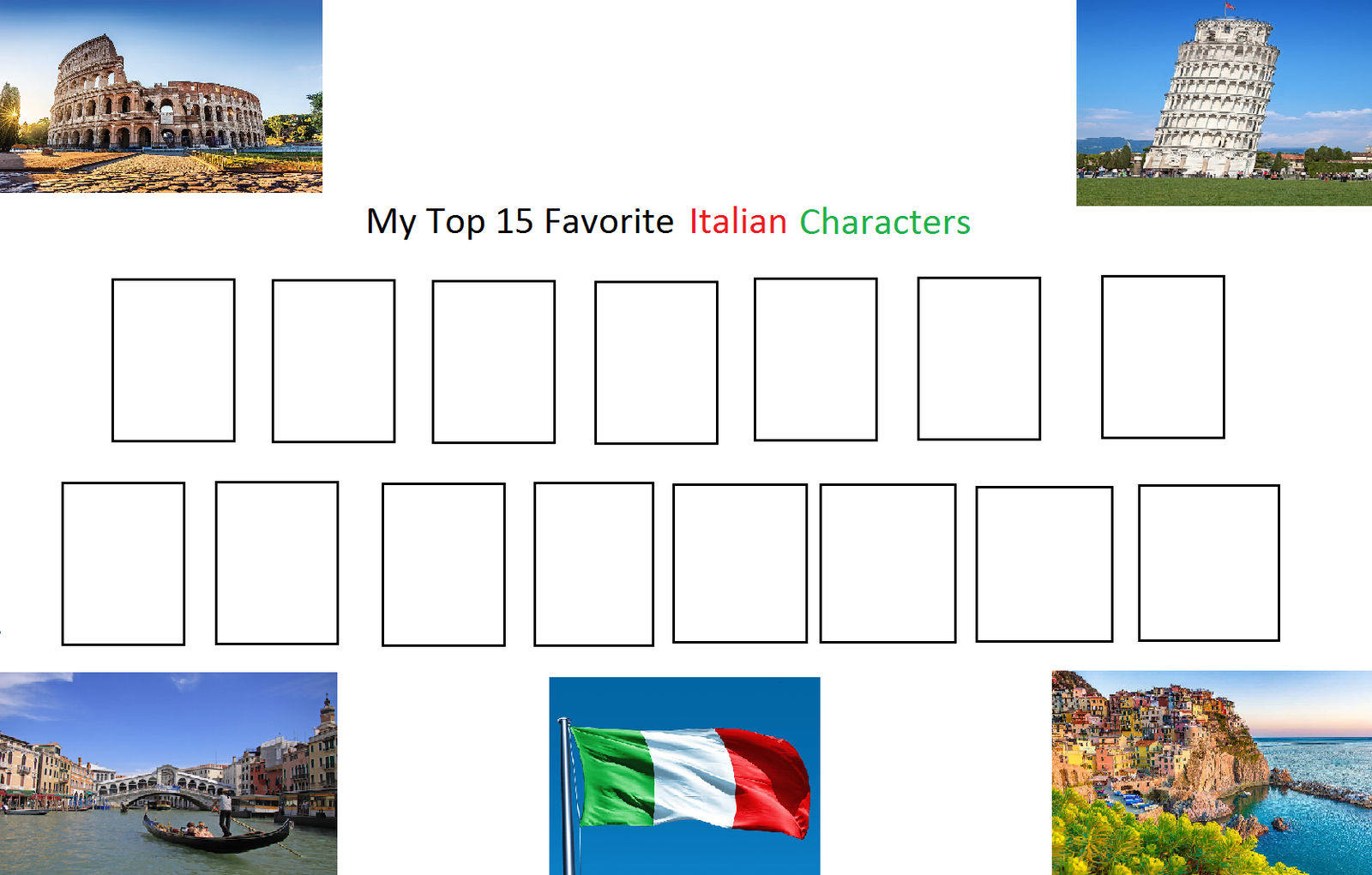 Top 15 Favorite Italian Characters Meme by Usermicko2002 on DeviantArt