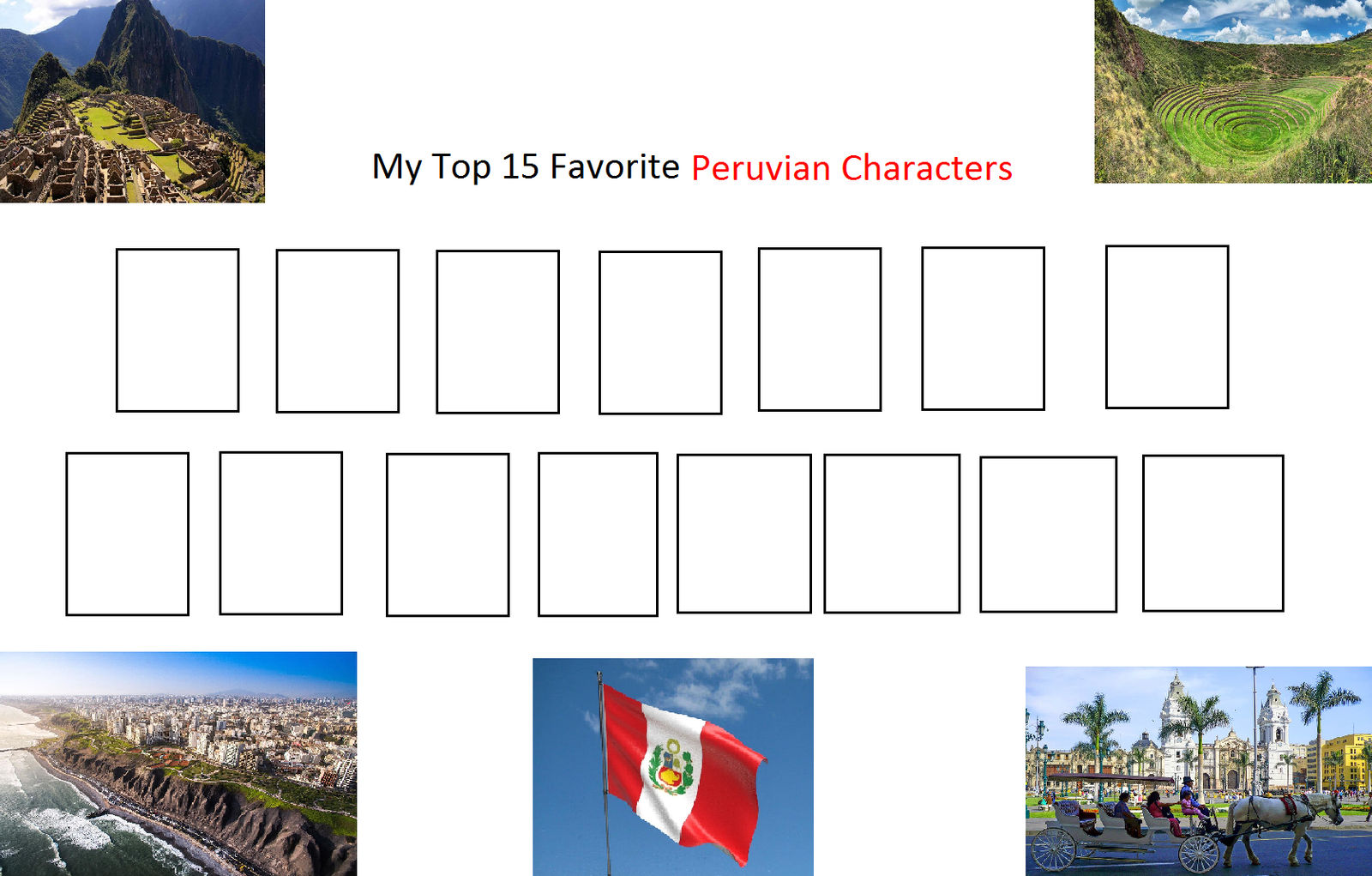 Top 15 Favorite Peruvian Characters Meme by Usermicko2002 on DeviantArt