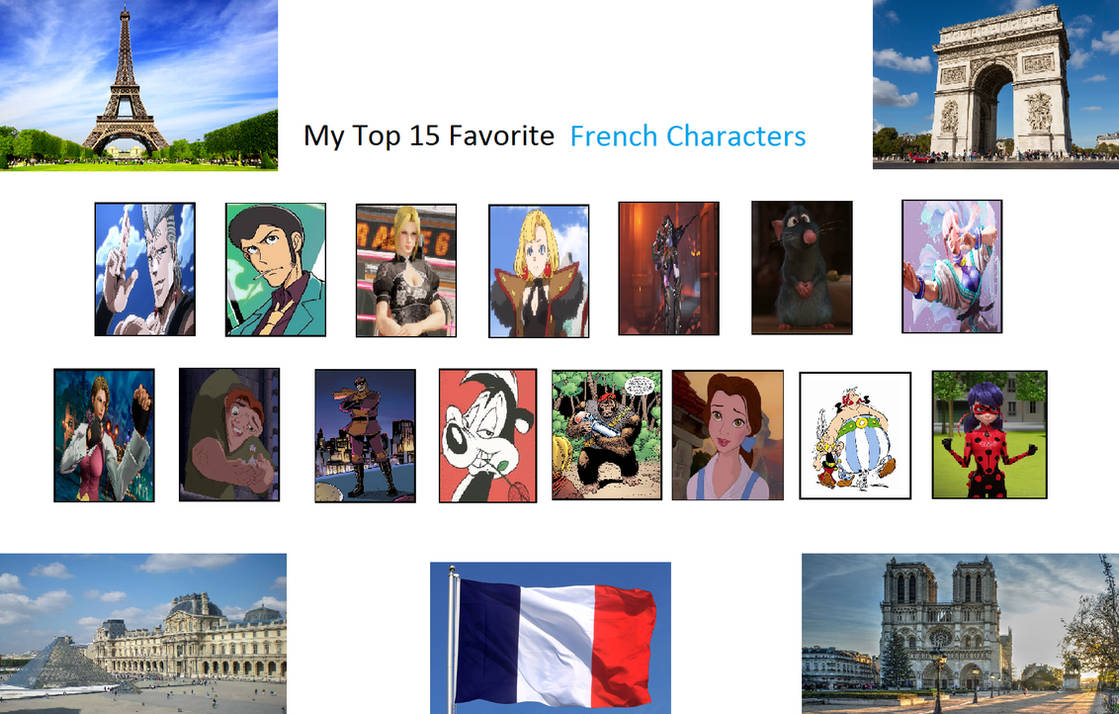 My Top 15 Favorite French Characters by Usermicko2002 on DeviantArt