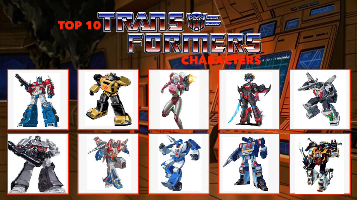 Transforms Characters My Top 10 Transformers Characters by Usermicko2002 on DeviantArt
