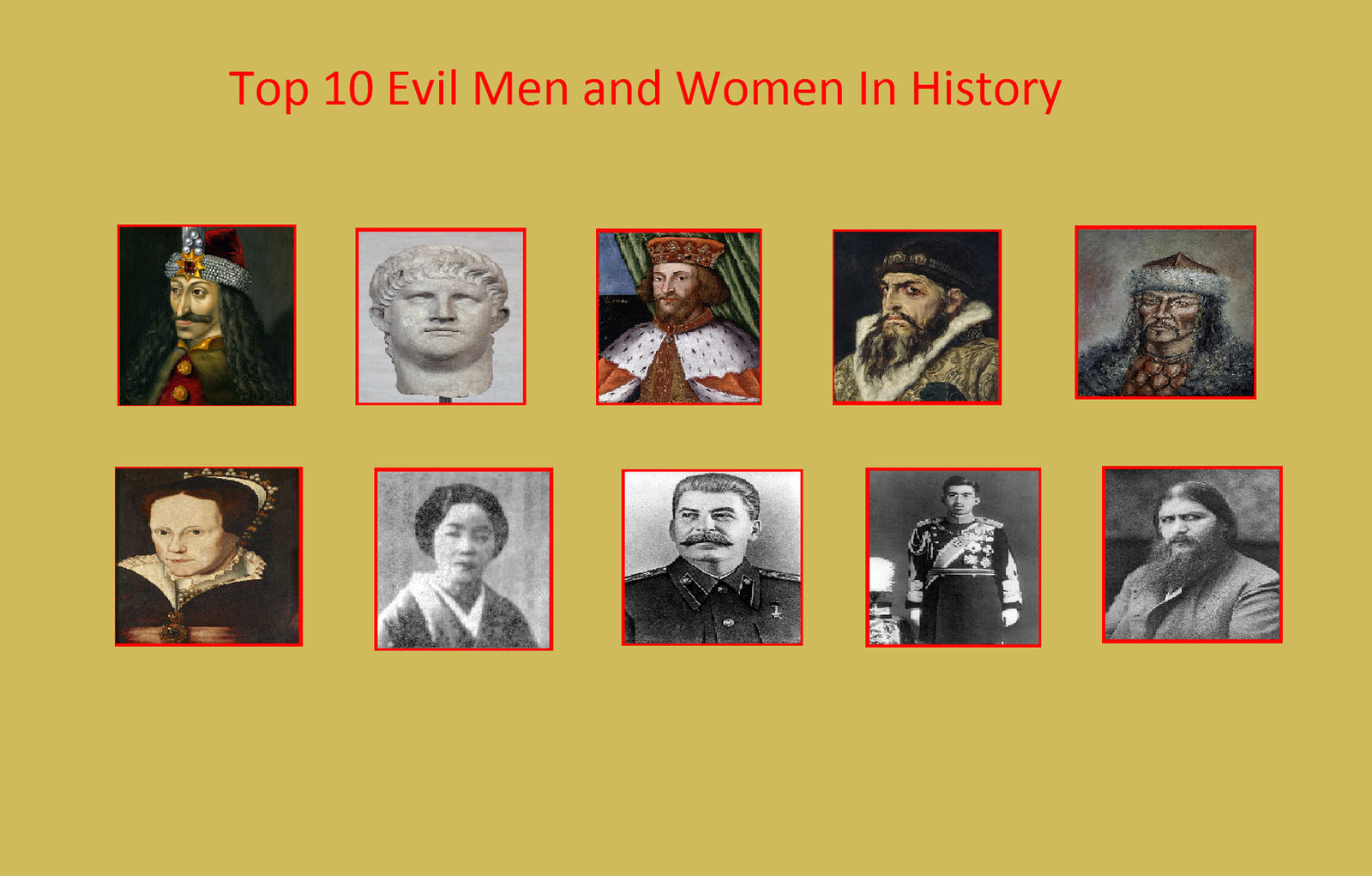 Evil People Examples My Top 10 Evil Men and Women In History by Usermicko2002 on DeviantArt