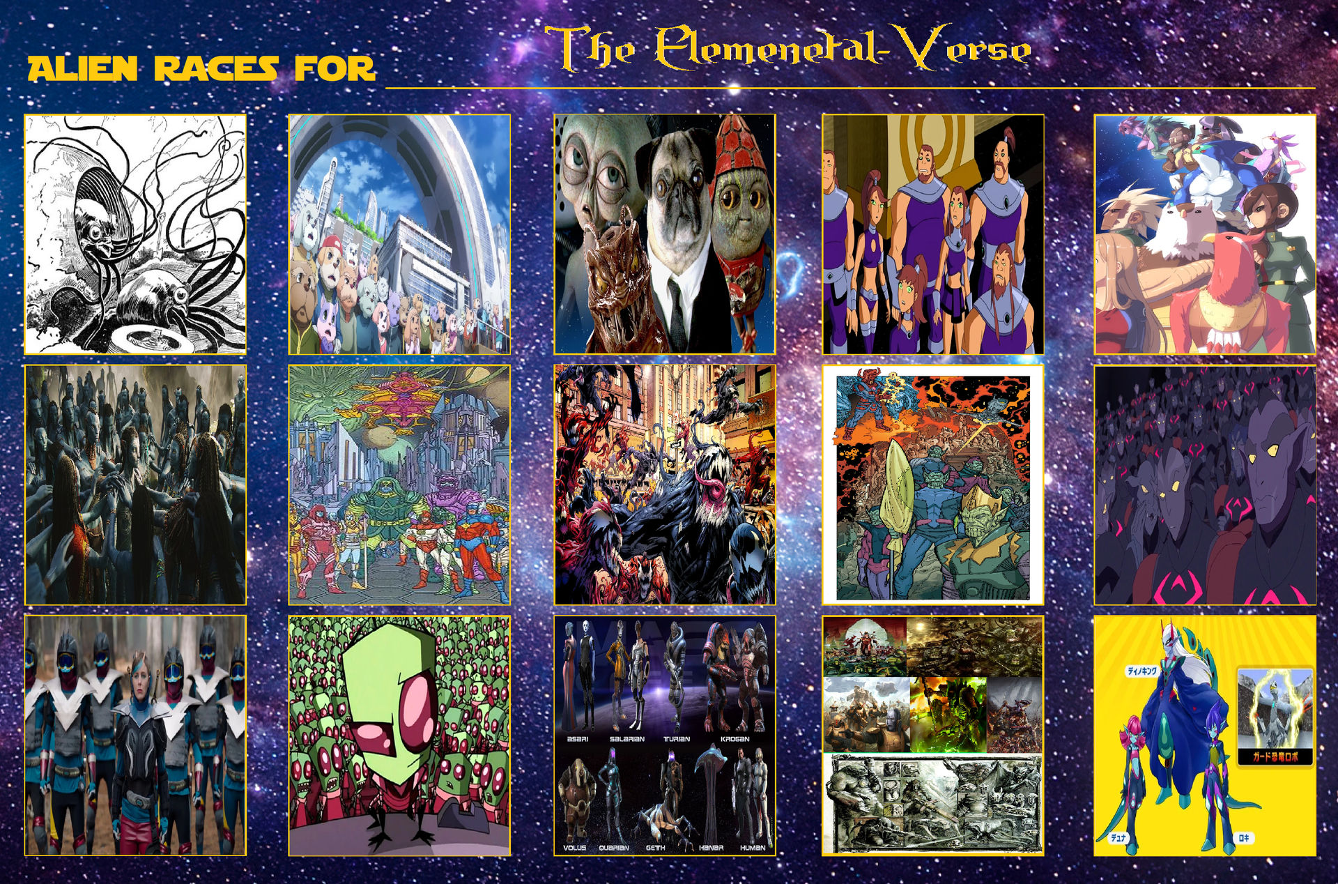 Multiple Alien Races Alien Races For The Elemental-Verse (03) by Usermicko2002 on DeviantArt