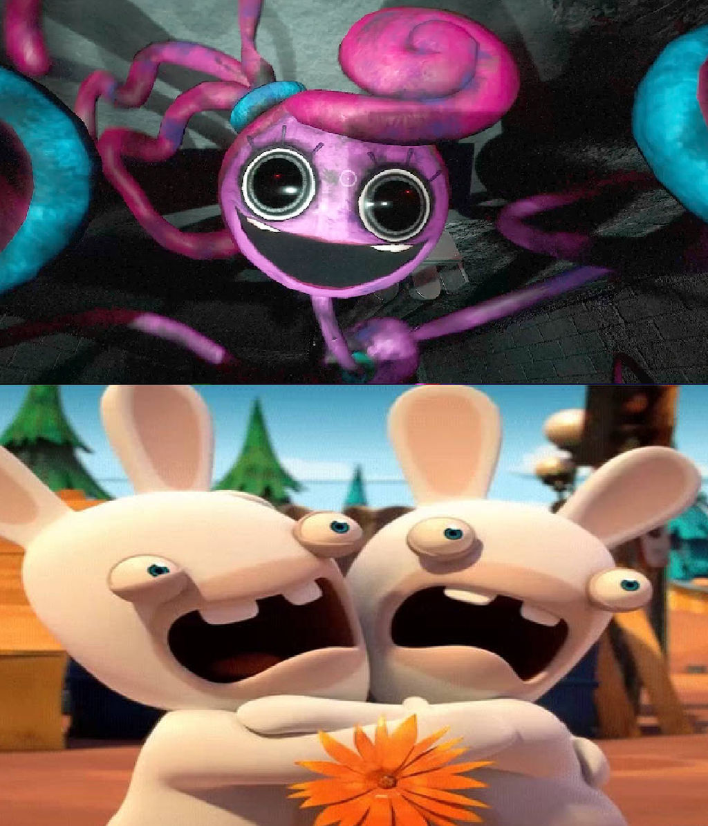 Deviantart Sad Rabbids Rabbids Scared Of Mommy Longlegs by Usermicko2002 on DeviantArt