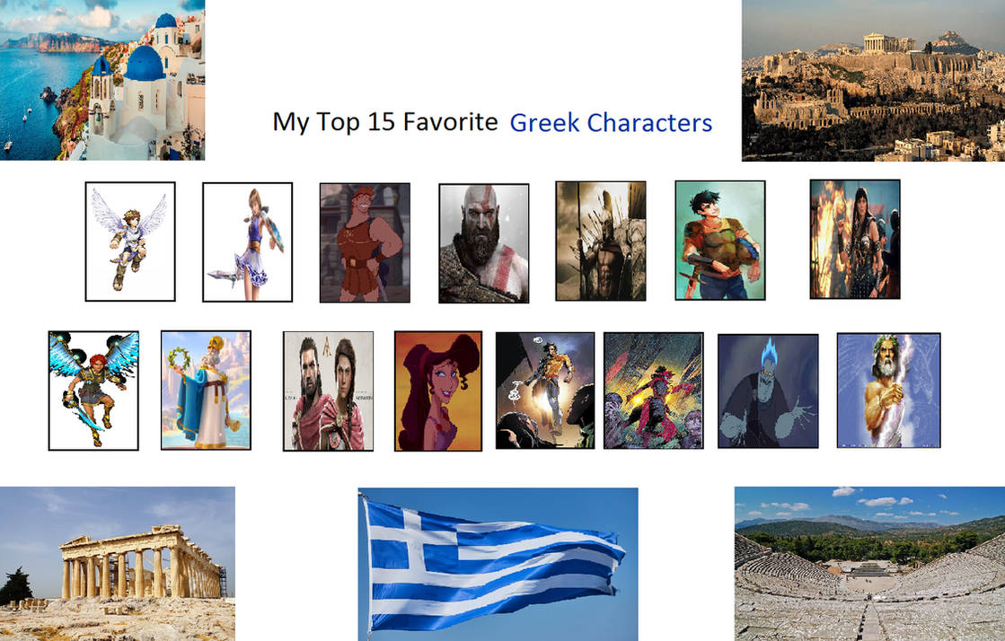 My Top 15 Favorite Greek Characters by Usermicko2002 on DeviantArt