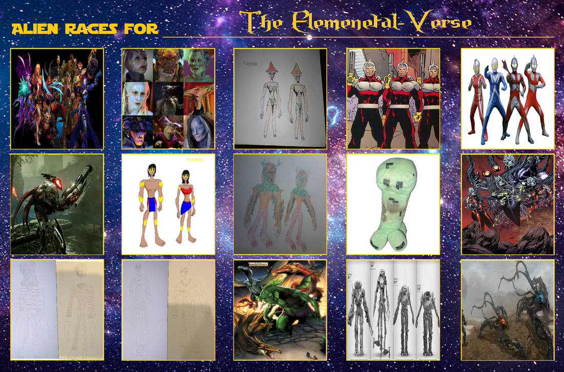 Cartoon Alien Races Alien Races For The Elemental-Verse (10) by Usermicko2002 on DeviantArt