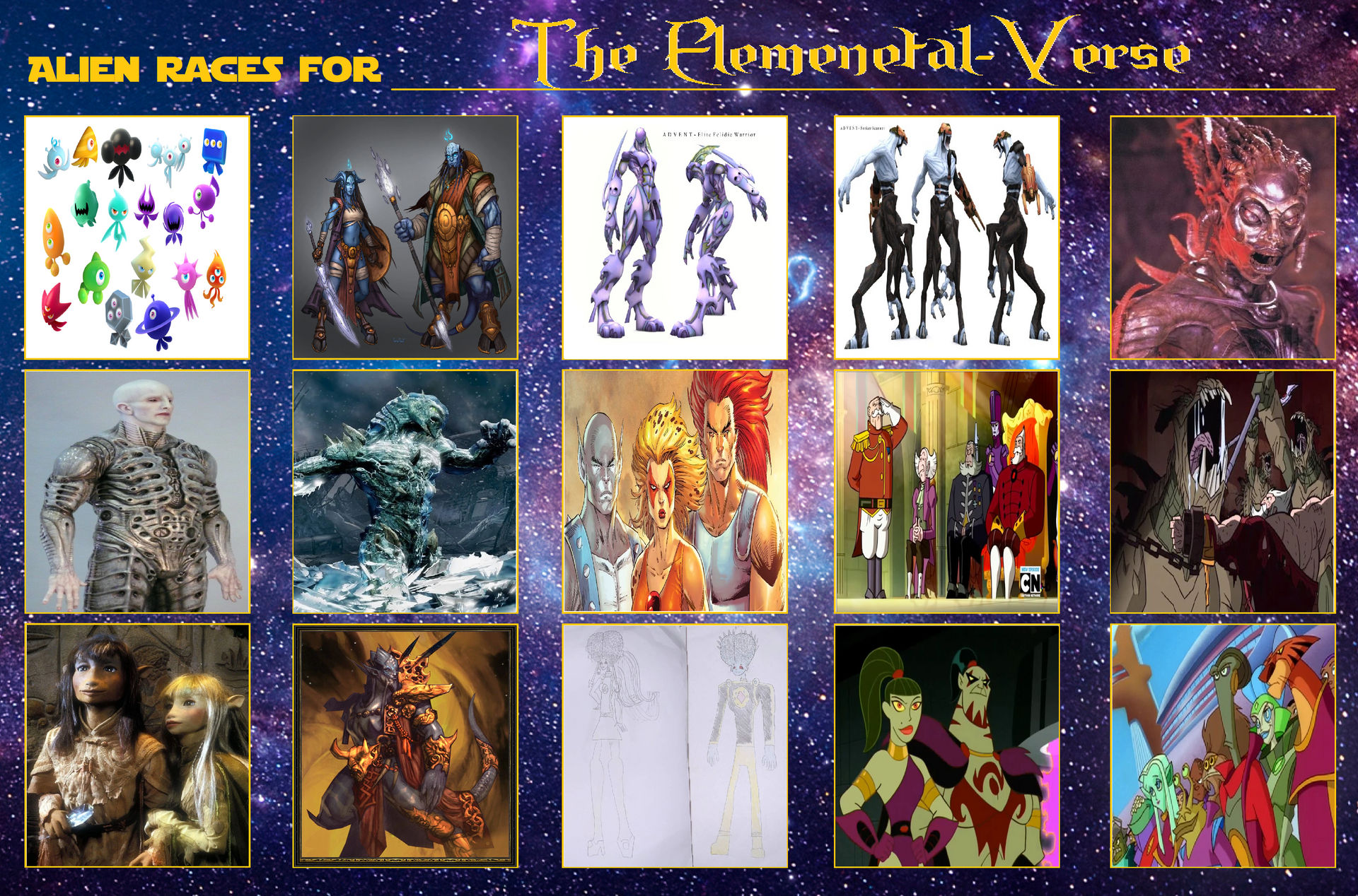 Multiple Alien Races Alien Races For The Elemental-Verse (11) by Usermicko2002 on DeviantArt