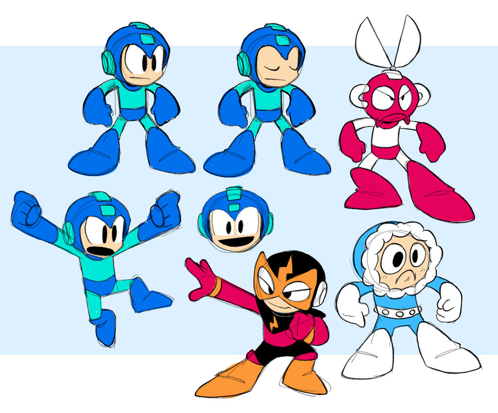 Mega men by Lumspark on DeviantArt