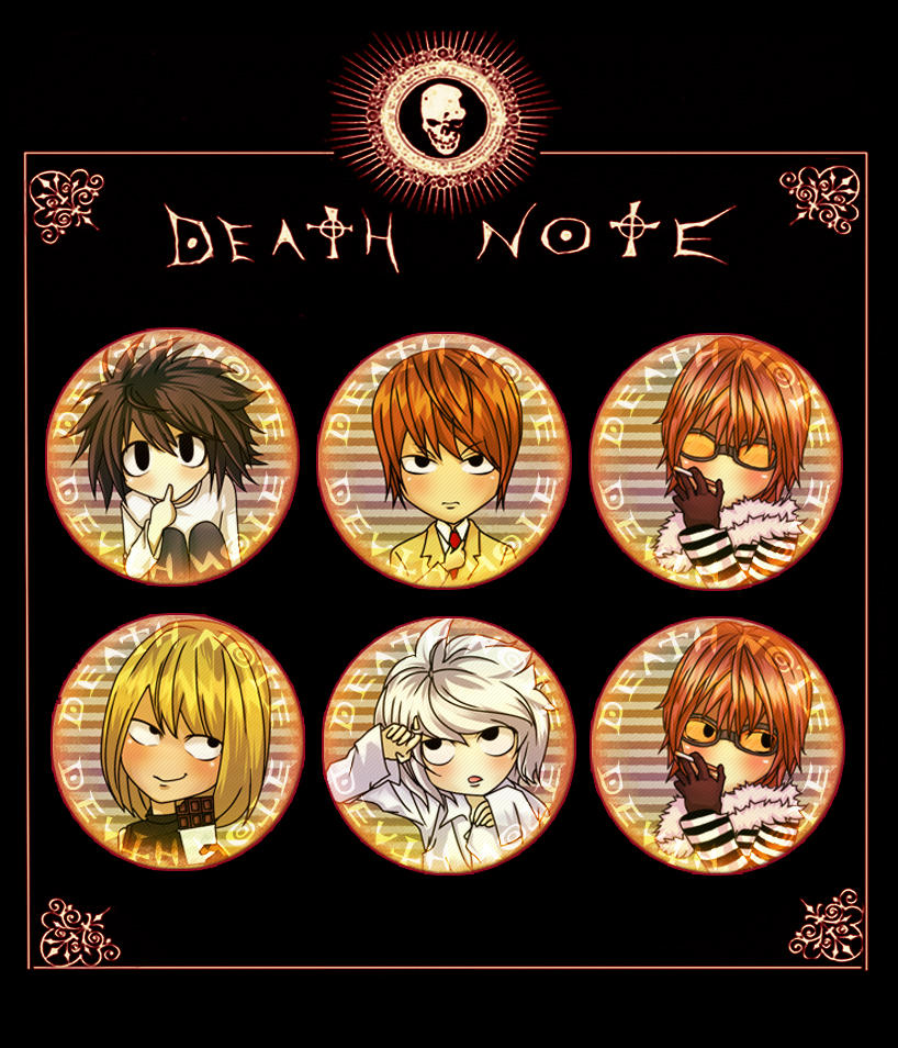 Death Note Gui Deathnote_button set version by nikitt11 on DeviantArt