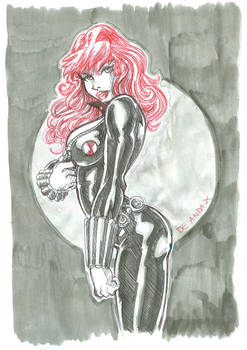 sketch a day 02 BLACK WIDOW