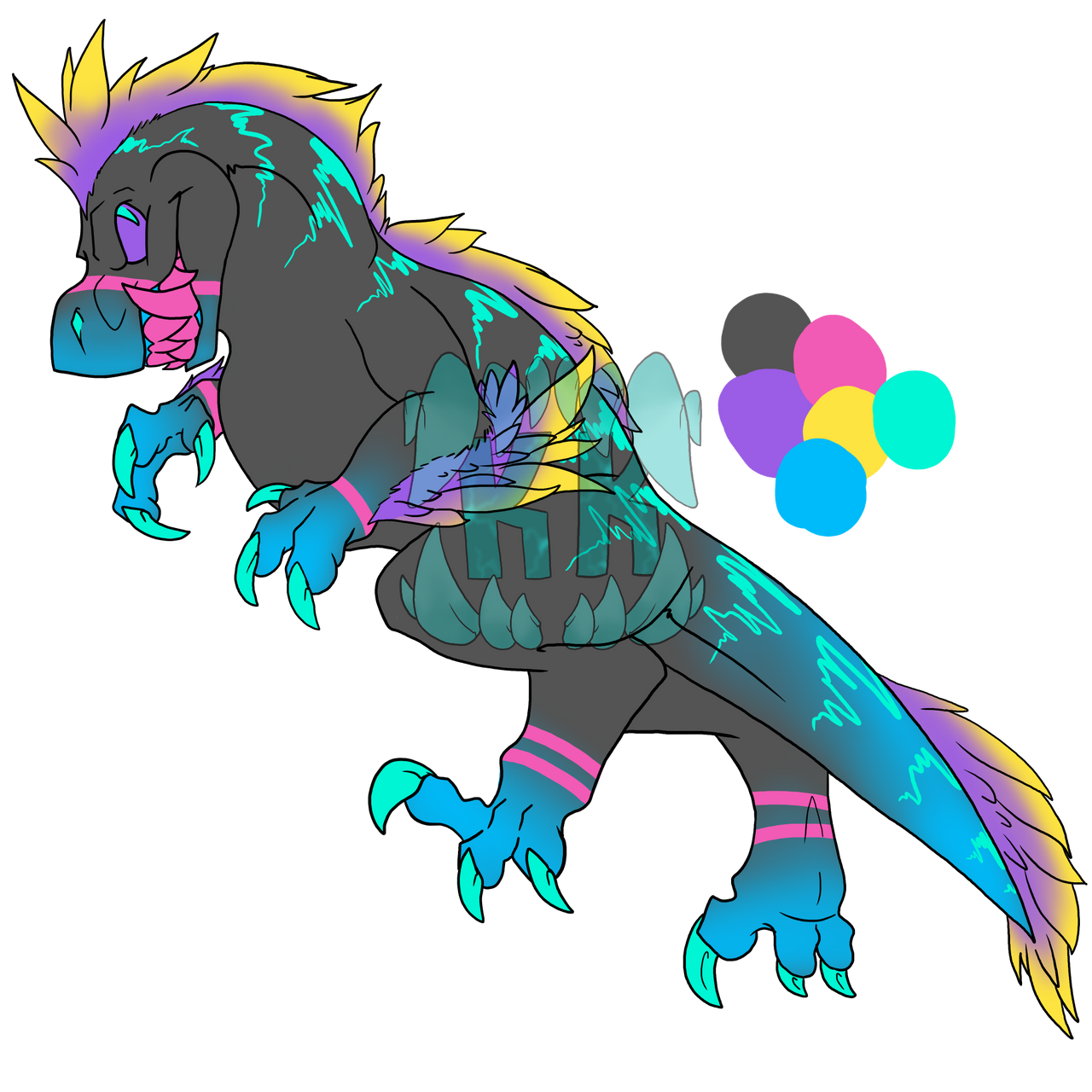 Riot Raptor Adopt $15 by FireLizardStudios on DeviantArt