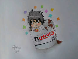 L chibi within nutella