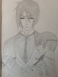 Sebastian Michaelis and Ciel Phantomhive