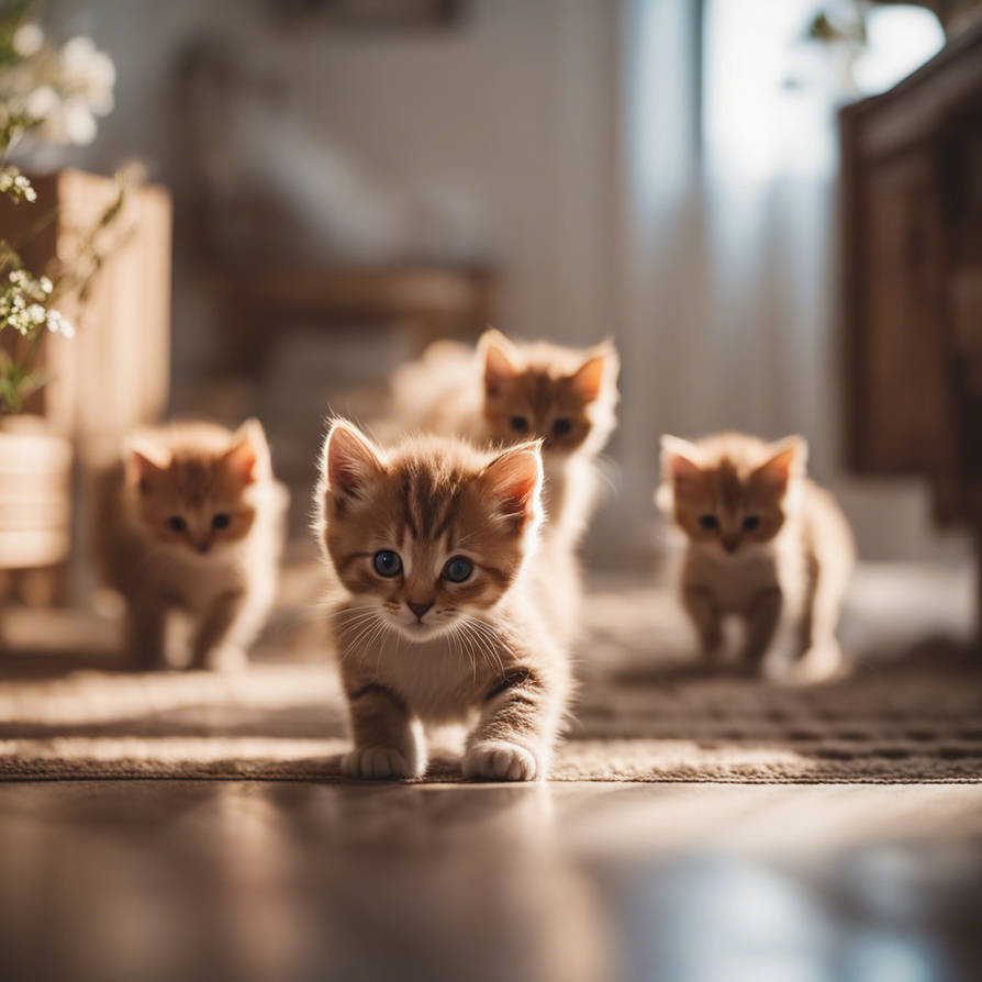 Kittens Racing Outside Cute Kittens Racing Around The House by mattwestie on DeviantArt