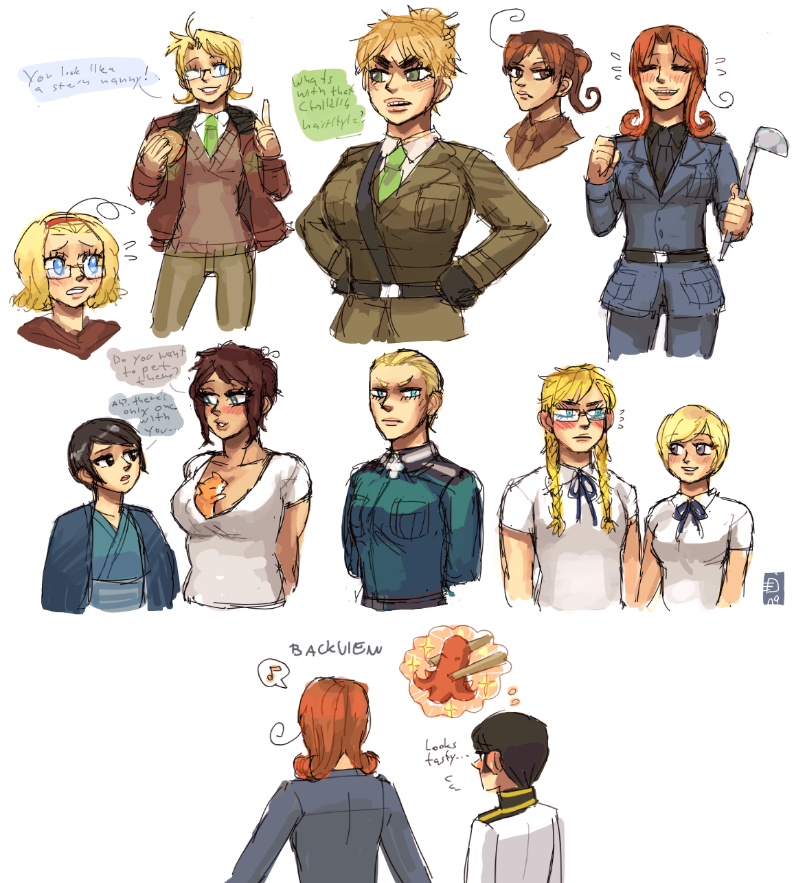 Hetalia genderbends