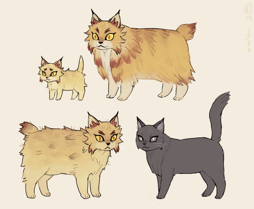 Rengoku Cat Concepts by emlan on DeviantArt