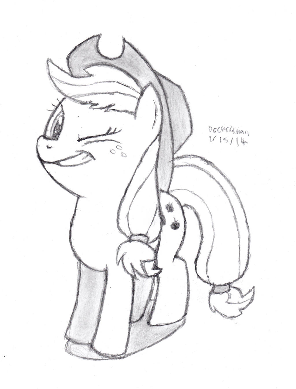 Winking Applejack