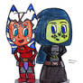 Chibi Ahsoka Tano and Barriss Offee