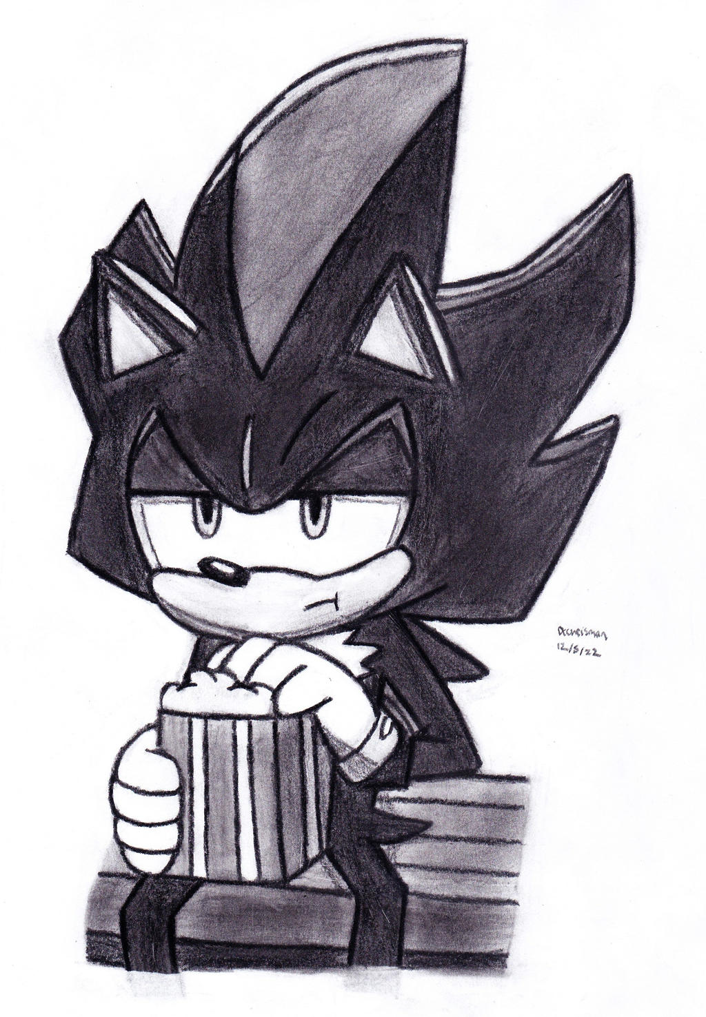 Shadow Man Eating Shadow Eating Popcorn by DrChrisman on DeviantArt