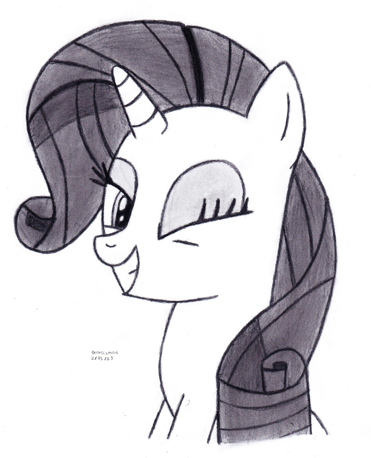 Winking Rarity by DrChrisman on DeviantArt