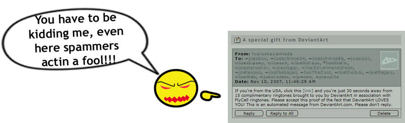 Spamming Deviantart Spam alert by joexzilla on DeviantArt