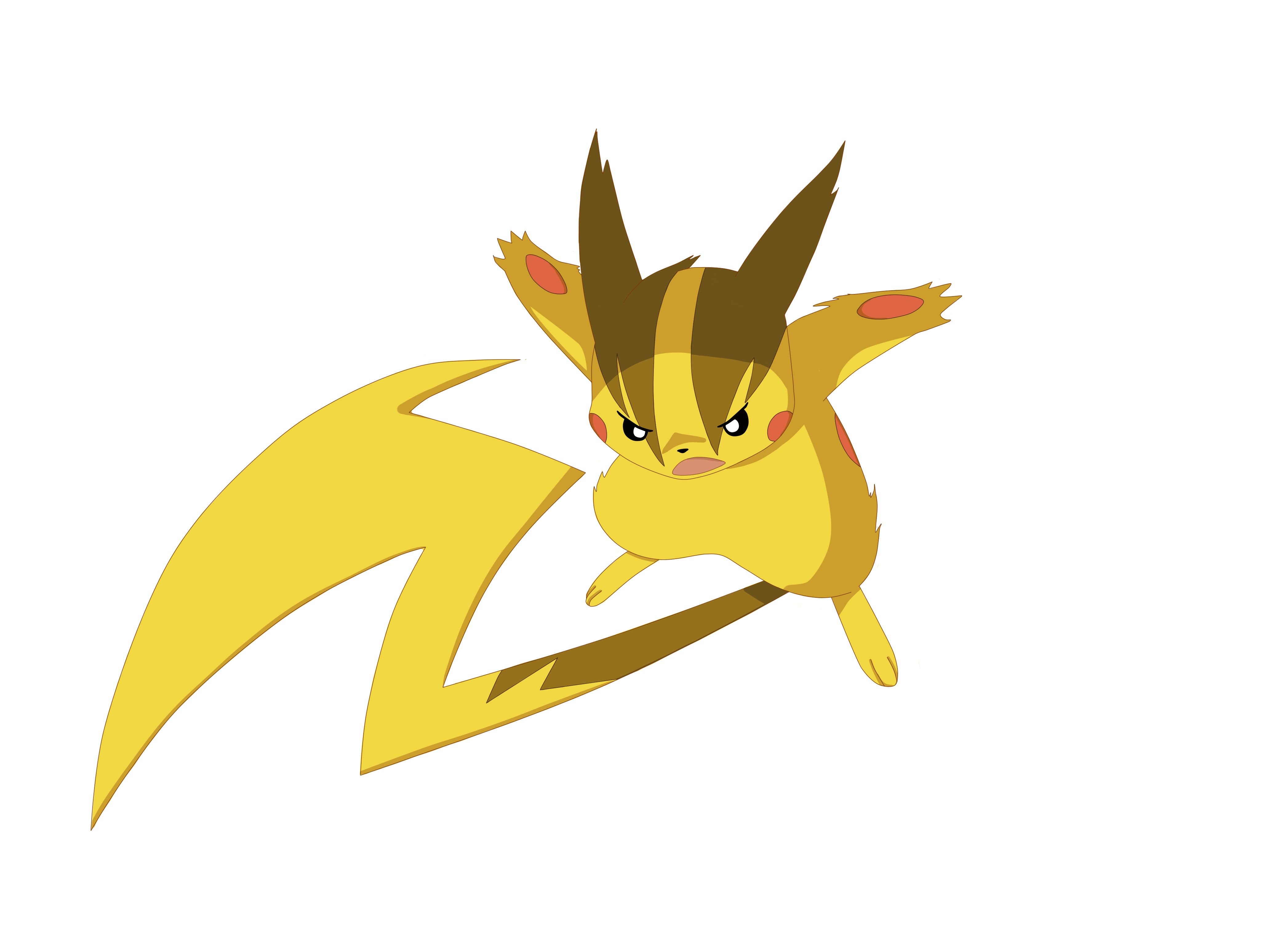 Pikachu new evolution Kaenchu (Mega Evolution) by AlexRegele1 on DeviantArt