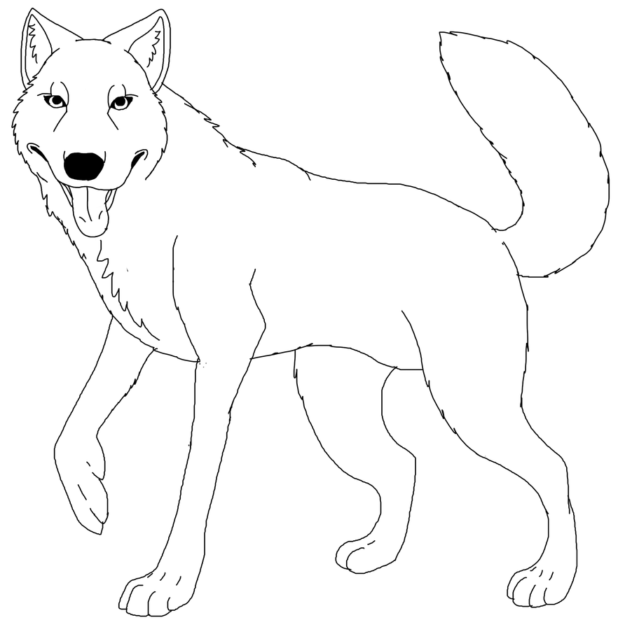 Wolves Line Drawings Free Wolf line art! by PittheKidIcarus on DeviantArt